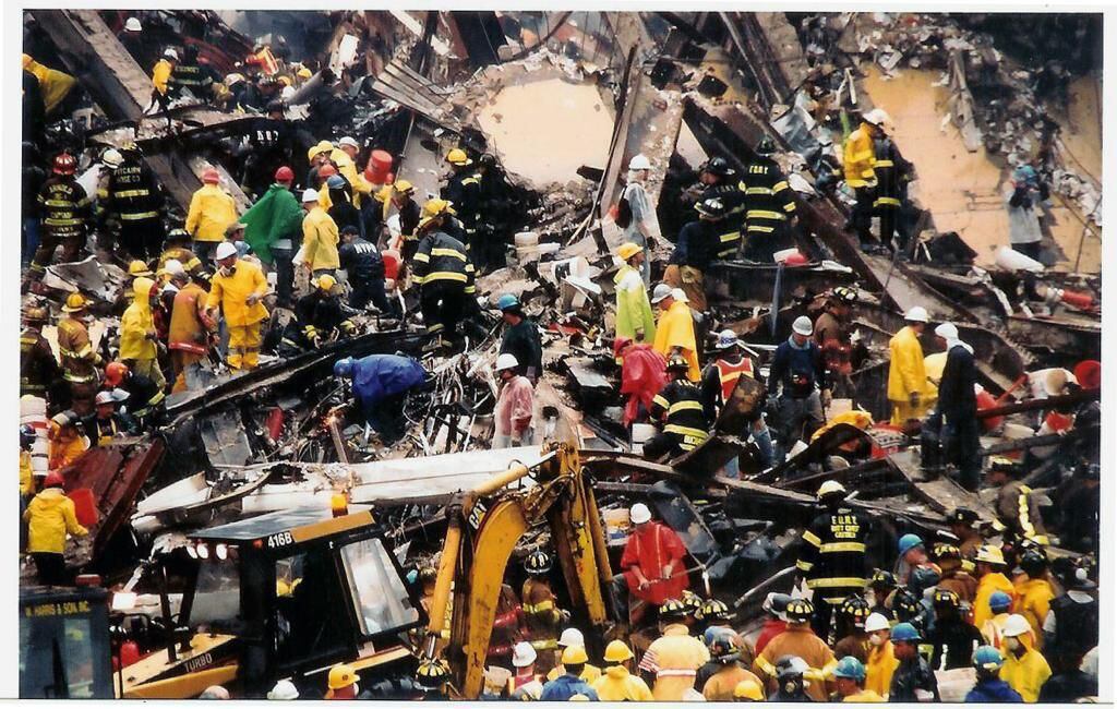 Restos de las torres gemelas captadas por el fotoperiodista Luis Evelio Salgado. Foto: Luis Evelio Salgado