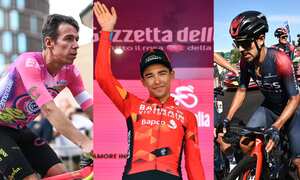 Rigoberto Urán, Santiago Buitrago y Daniel Felipe Martínez. Clásica San Sebastián.