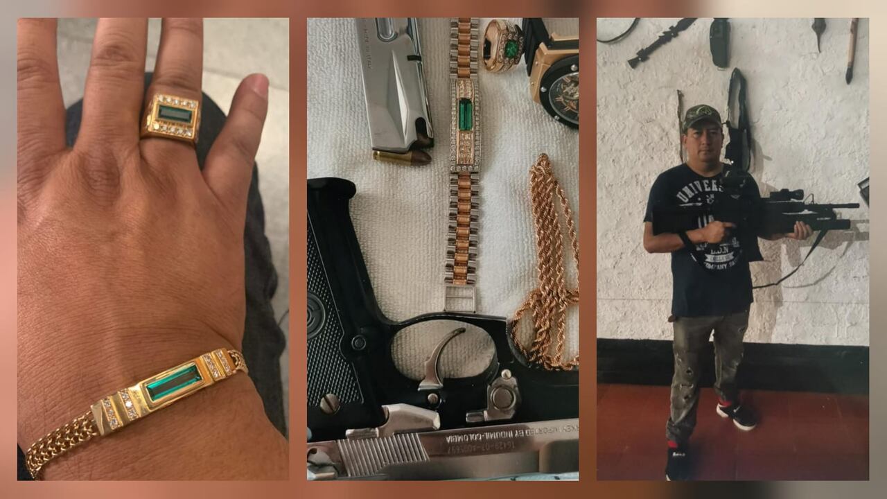 Armas, esmeraldas y lujos, así era la vida de un cabecilla del narcotráfico que era buscado por el FBI
