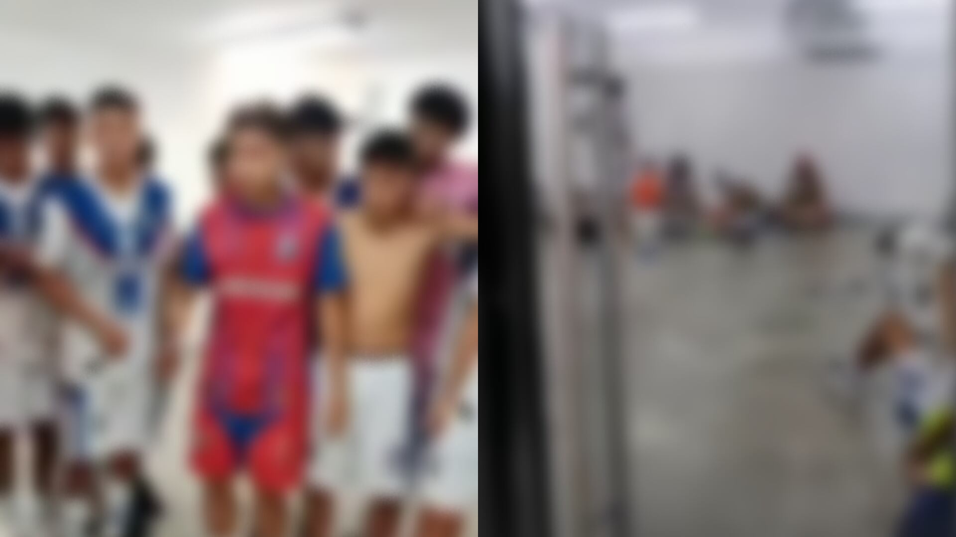 Los menores estuvieron resguardados más de tres horas en el estadio, según la Policía.