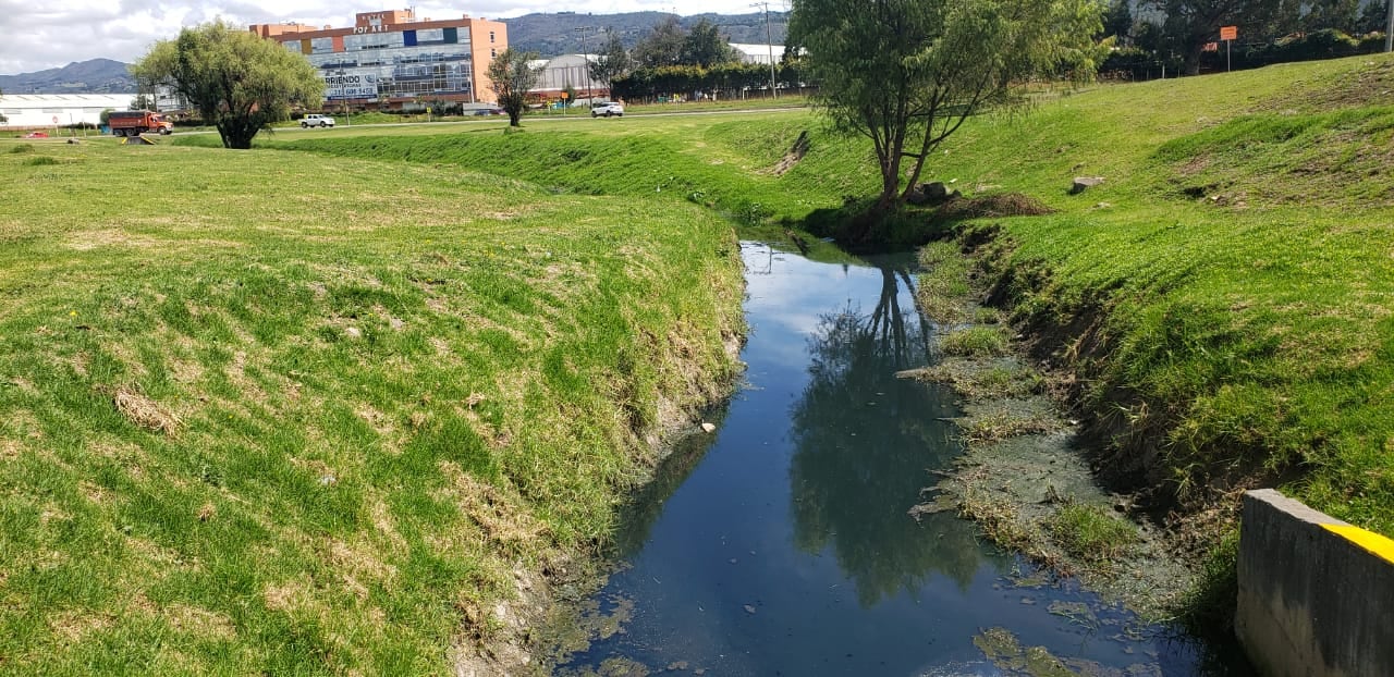 Quebrada la Chucua, ubicada en el municipio de Tocancipá, en la cuenca alta del río Bogotá.