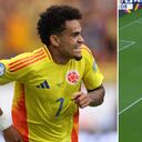 Luis Díaz celebra su segundo gol en la Copa América 2024