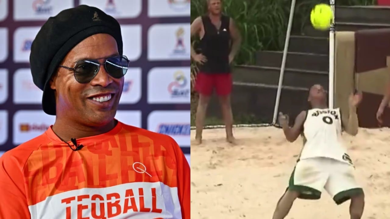 Ronaldinho sorprendió y marcó un golazo como invitado del reality turco Survivor.