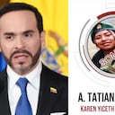Presidente Abelardo De La Espriella y la mujer que se sometió a las autoridades.