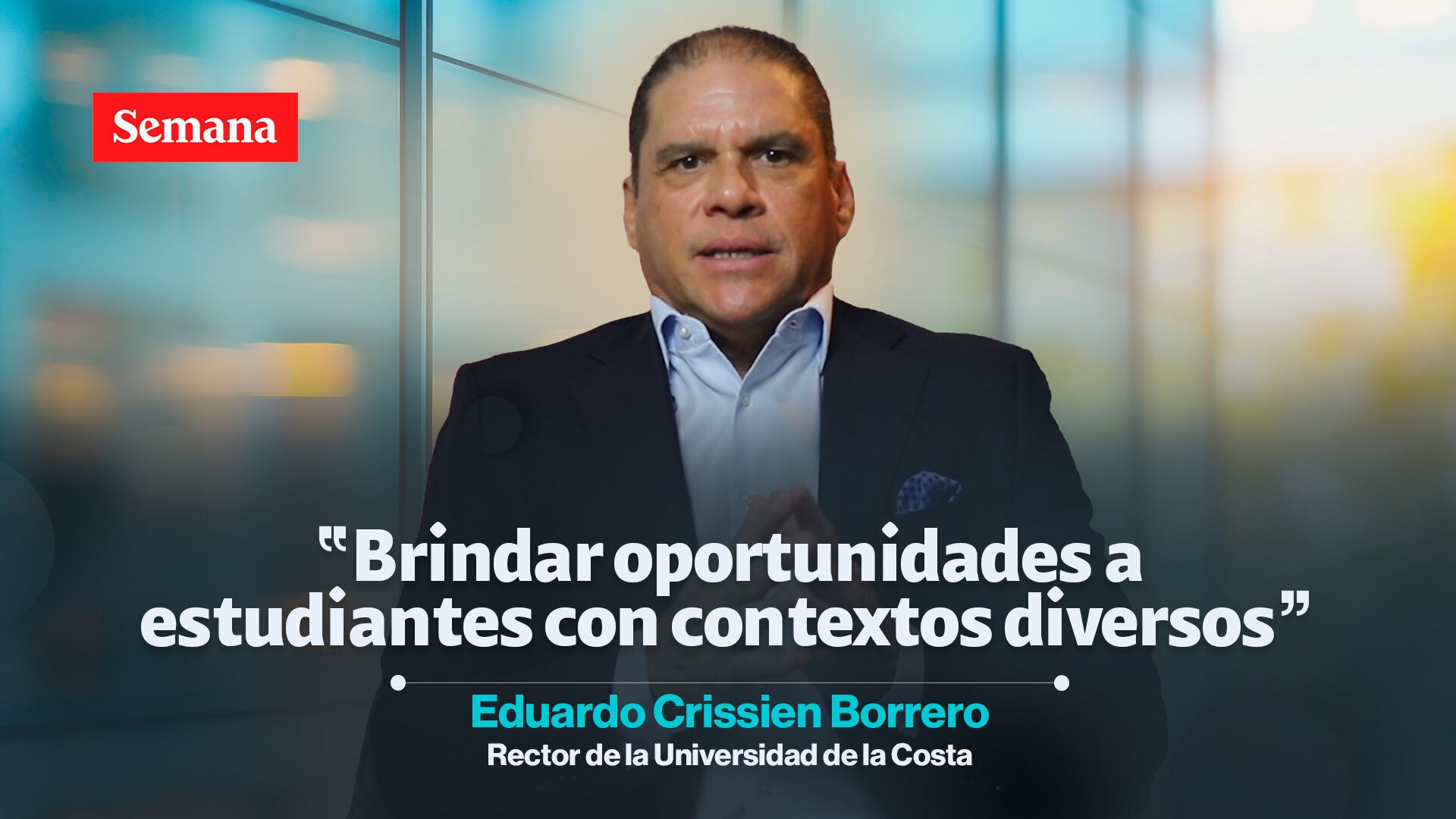 Eduardo Crissien Borrero, rector de la Universidad de la Costa