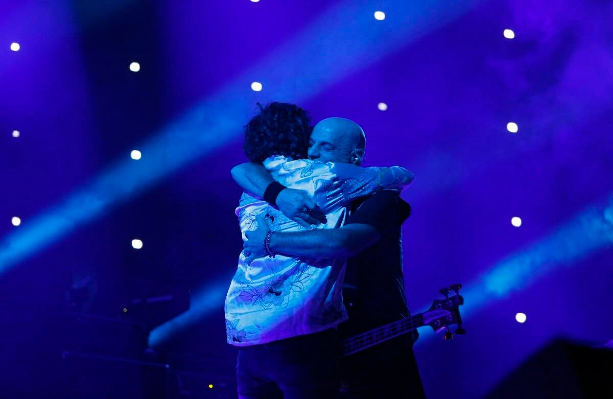 Este sábado, Zeta Bosio y Charly Alberti volvieron a Colombia después de doce años del último concierto de Soda Stereo en el país. Foto: Guillermo Torres Reina.