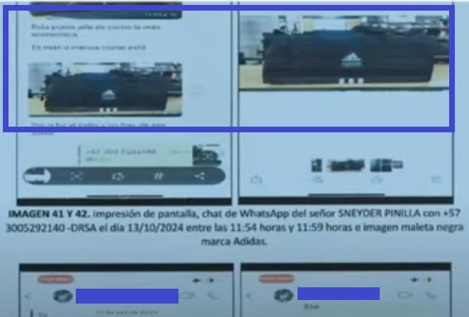 Estas fueron las maletas que se compraron para trasladar el dinero a Iván Name.