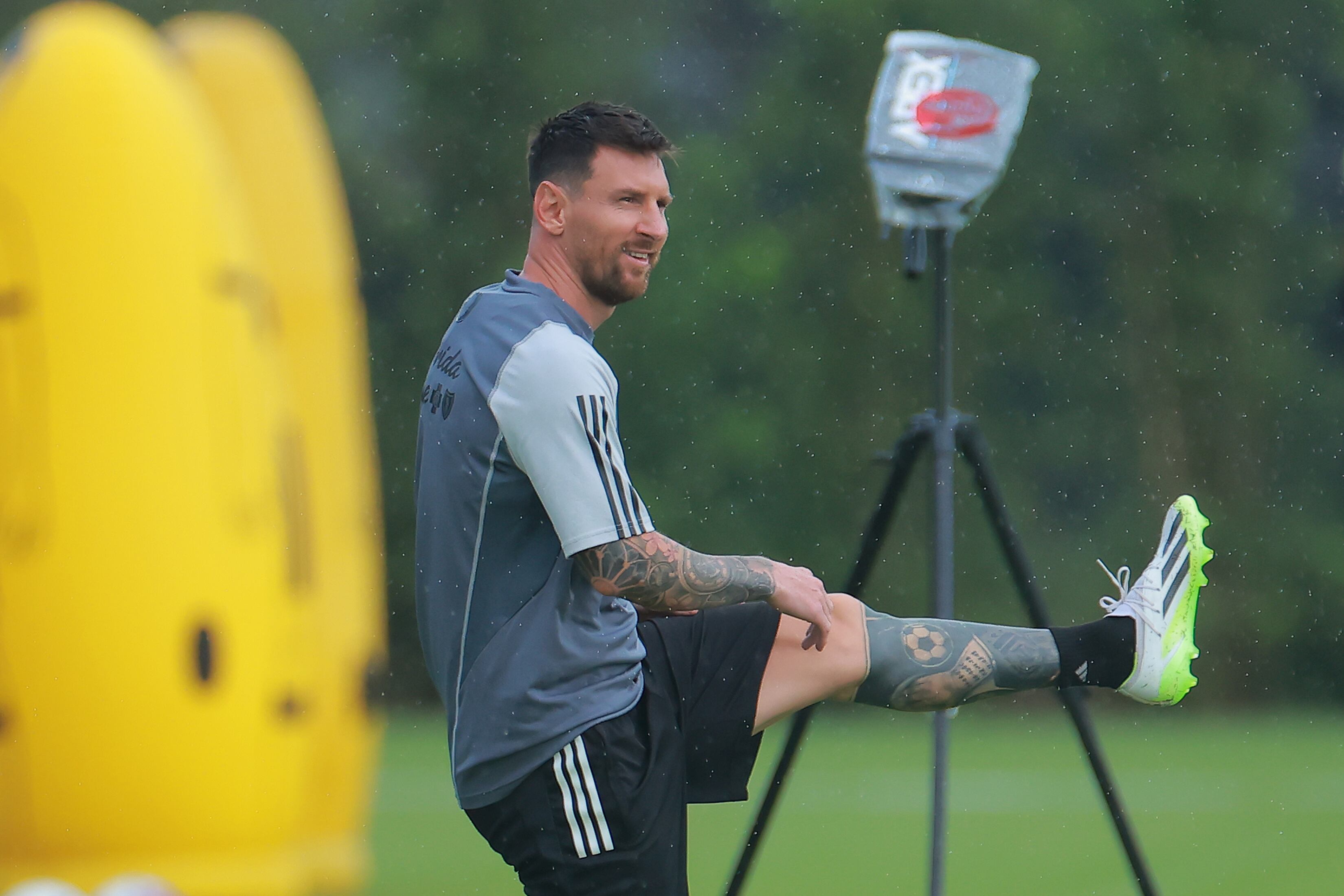 Messi en entrenamiento con el Inter Miami