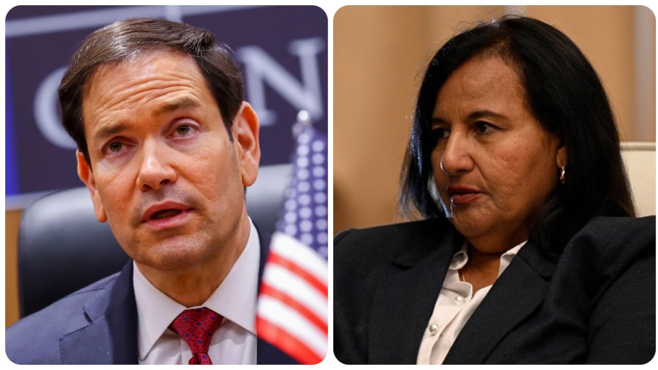 Marco Rubio y Dinorah Figuera.