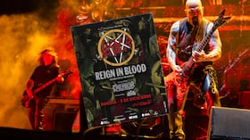 Los seguidores de Slayer están entre los más apasionados de la jungla vasta del metal. El encuentro de ambas fuerzas se presta para un ritual único. Foto: Barry Brecheisen/WireImage