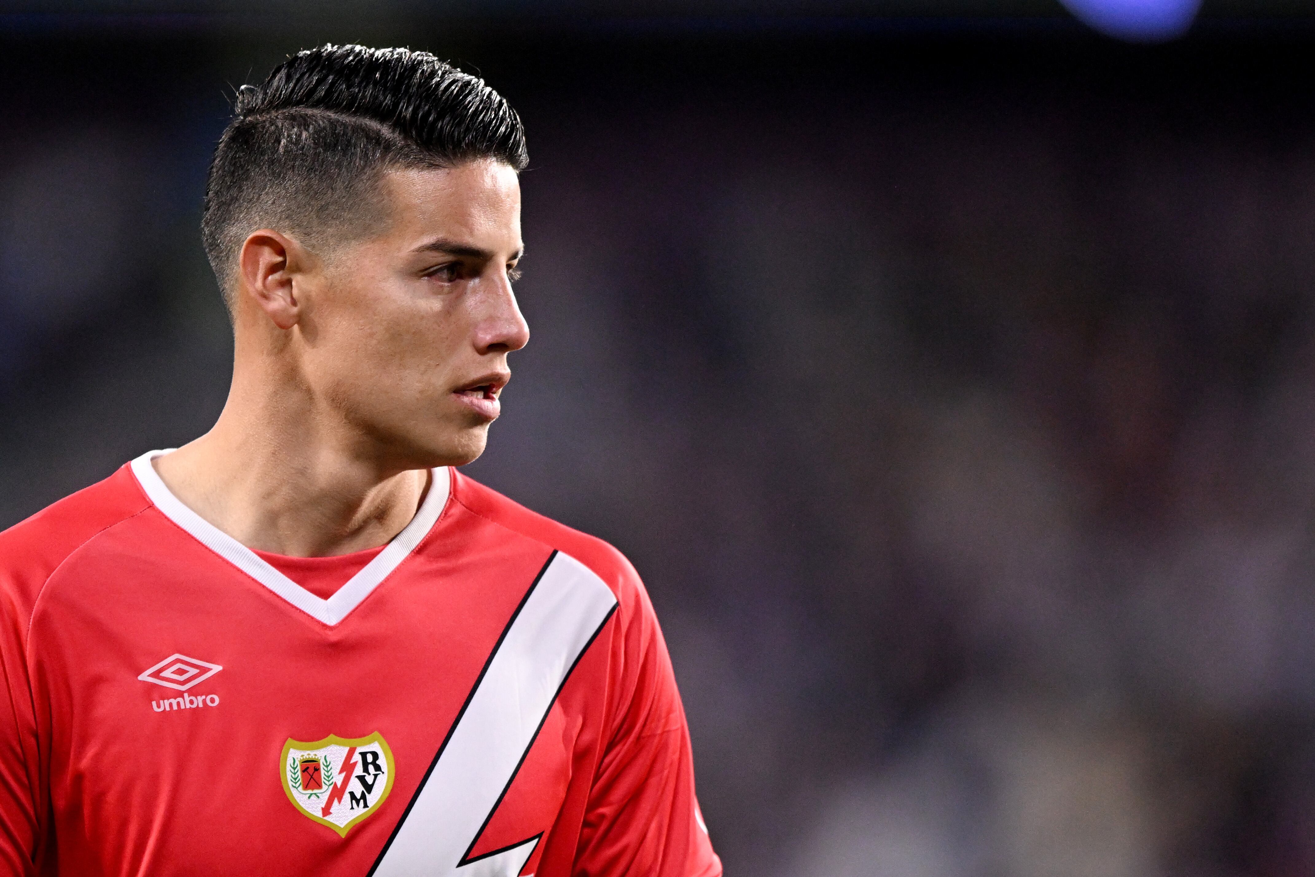 VALLADOLID, SPAIN - OCTOBER 5: James Rodriguez of Rayo Vallecano  during the LaLiga EA Sports  match between Real Valladolid v Rayo Vallecano at the Estadio Nuevo Jose Zorrilla on October 5, 2024 in Valladolid Spain (Photo by Cesar Ortiz/Soccrates/Getty Images)