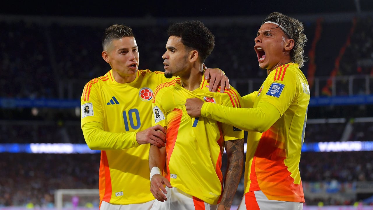 La Selección Colombia en eliminatorias sudamericanas al Mundial 2026.