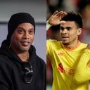 Ronaldinho, Luis Díaz y Mohamed Salah.