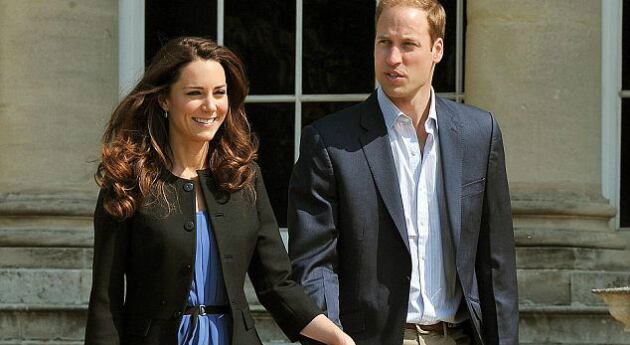 Kate Middleton y el príncipe William.