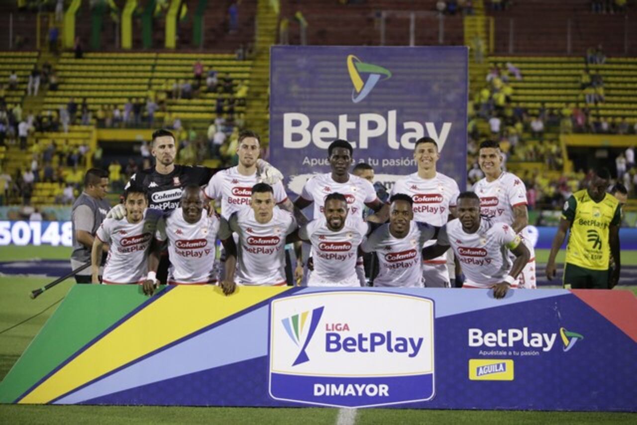 Once ideal de Santa Fe que empató con Huila por la fecha 19 de la Liga BetPlay 2023-ll.