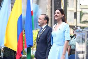 Alejandro Eder y su esposa Taliana Vargas
Posesión Alcalde de Cali