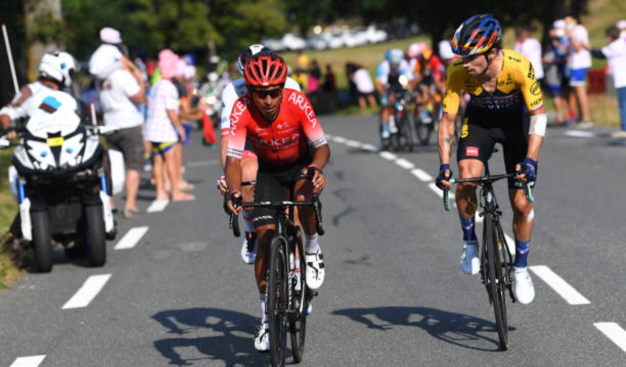 Nairo Quintana y Primoz Roglic enfrentados en el Tour de Francia 2022