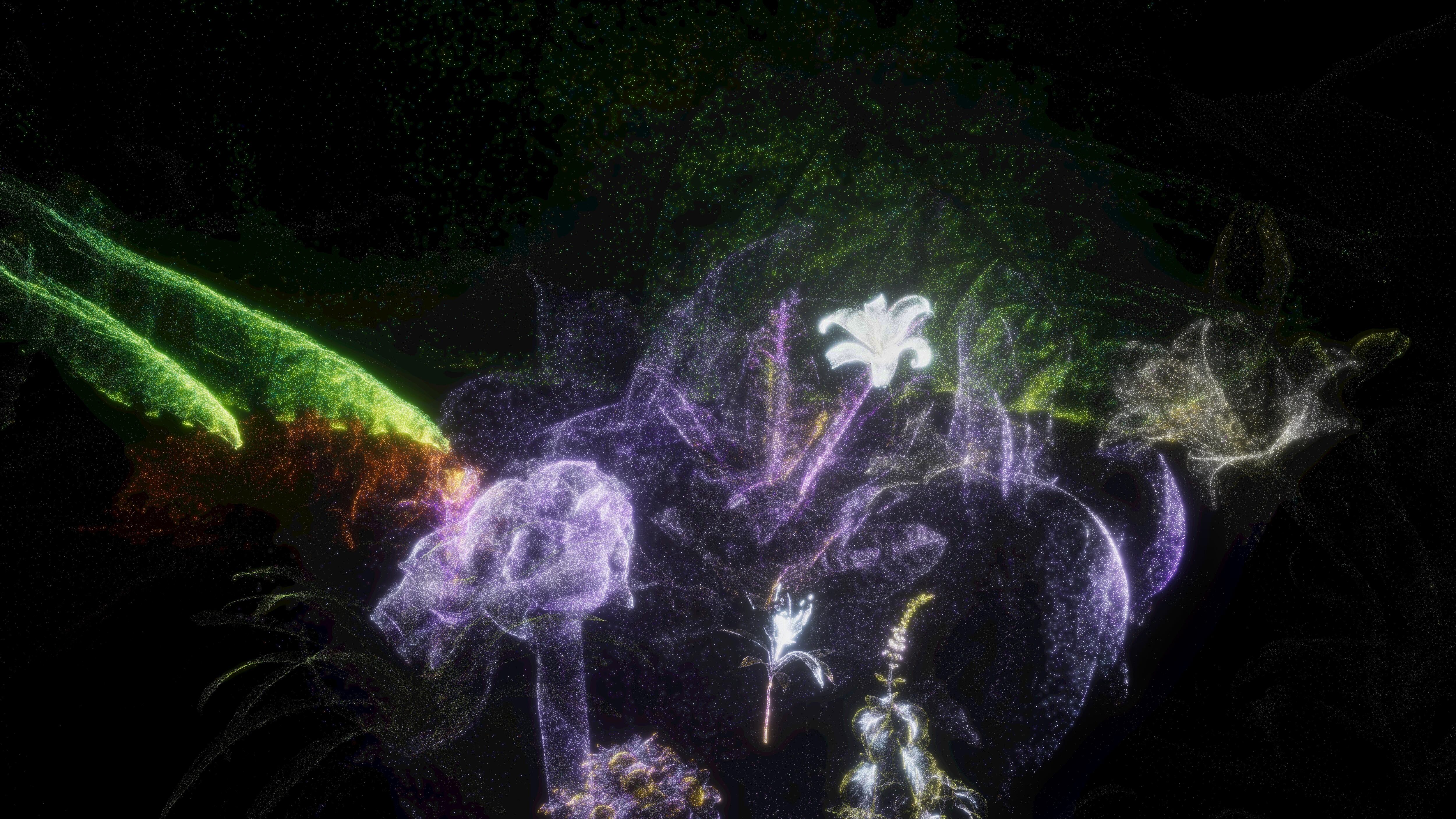 Flower World, en 'Floating with Spirits' de Juanita Onzaga.