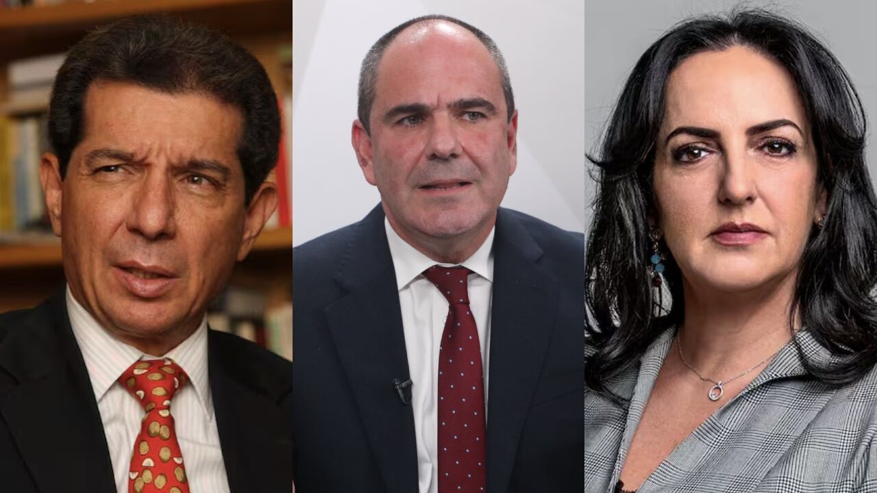 De izquierda a derecha: José Félix Lafaurie, Gabriel Vallejo y María Fernanda Cabal.