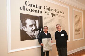 Presidente Gustavo Petro y Gonzalo García Barcha hijo de Gabriel García Márquez