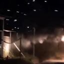 Las autoridades sacaron tanquetas de combate a las calles.