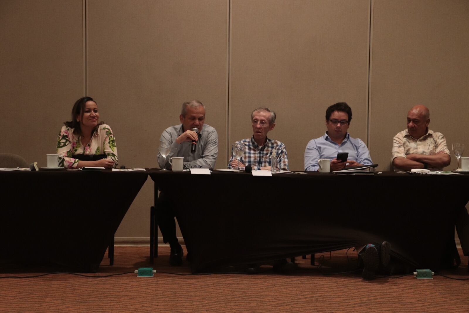 Carolina Corcho, ministra de Salud, junto a los copresidentes de la Alianza Verde.