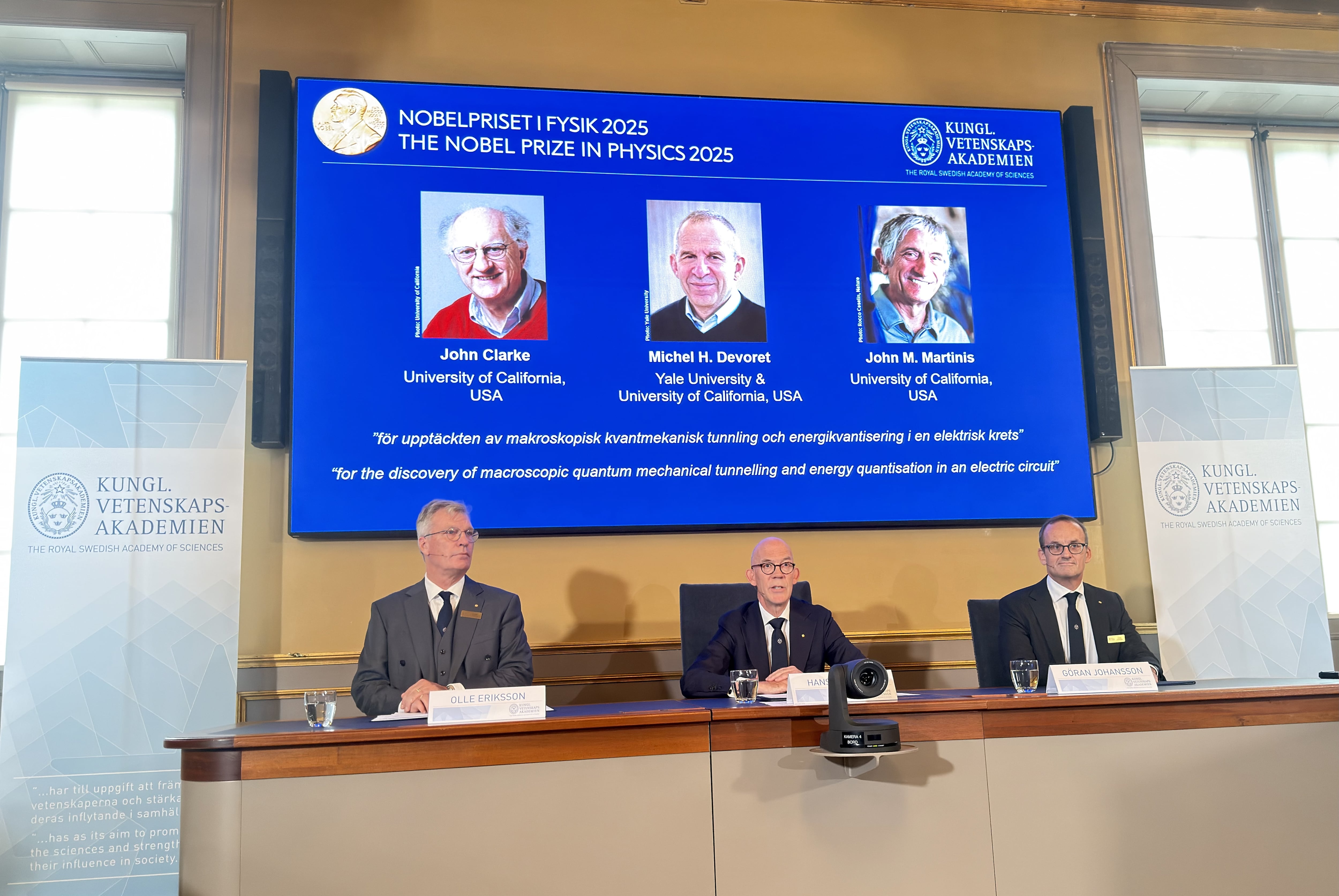 Ganadores al Premio Nobel de Física 2025