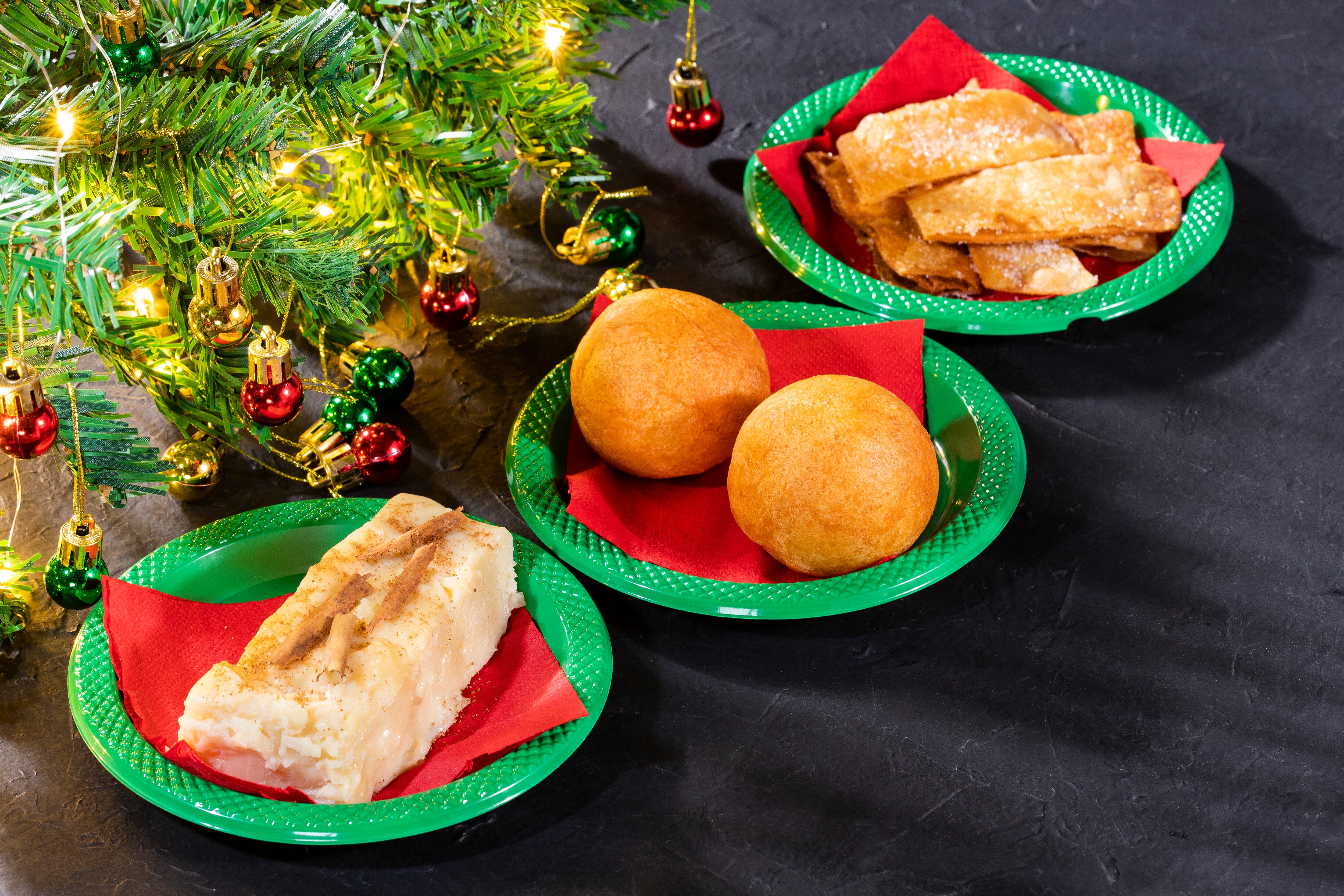 Comida navideña para las novenas