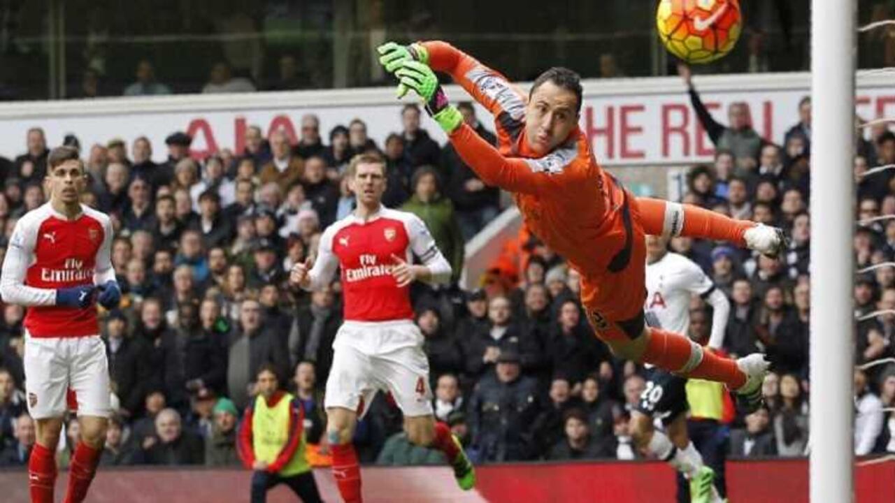 David Ospina fue la figura de su equipo ante el Tottenham.