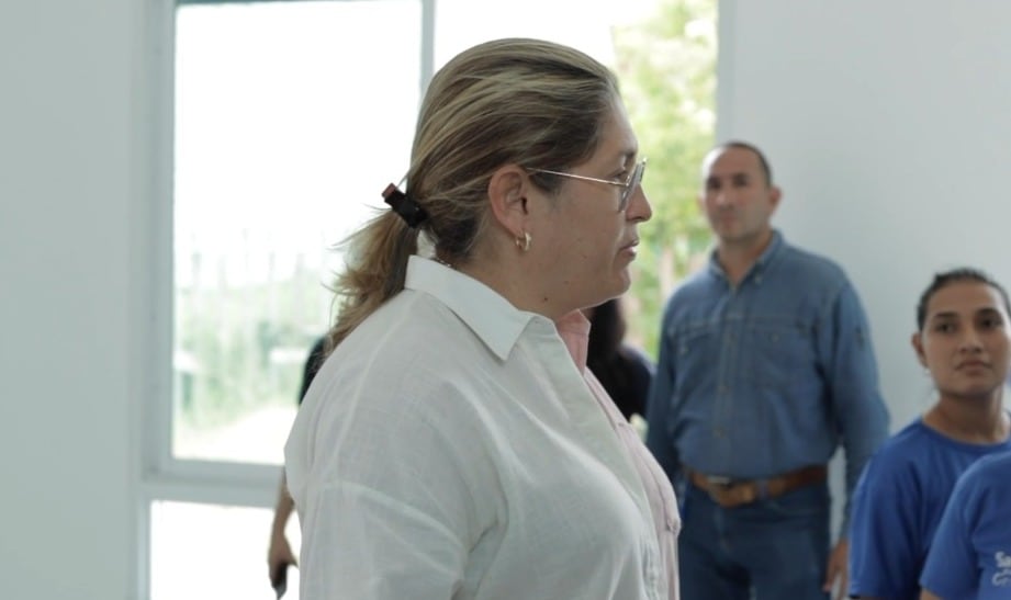 Secretaria de salud departamental, Alma Solano en el puesto de salud nuevo