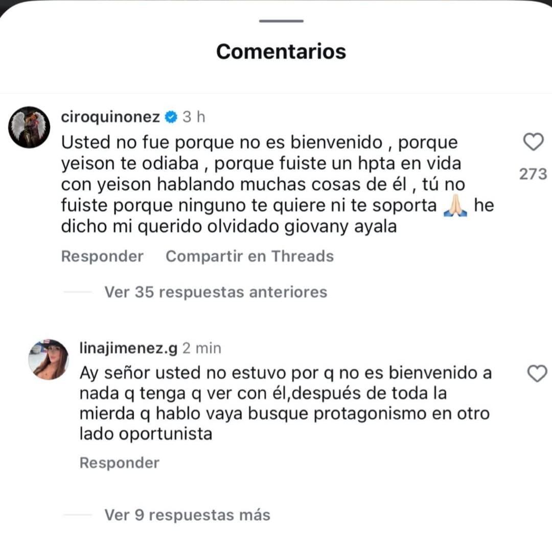 La hermana de Yeison Jiménez 'estalla' contra Giovanny Ayala
