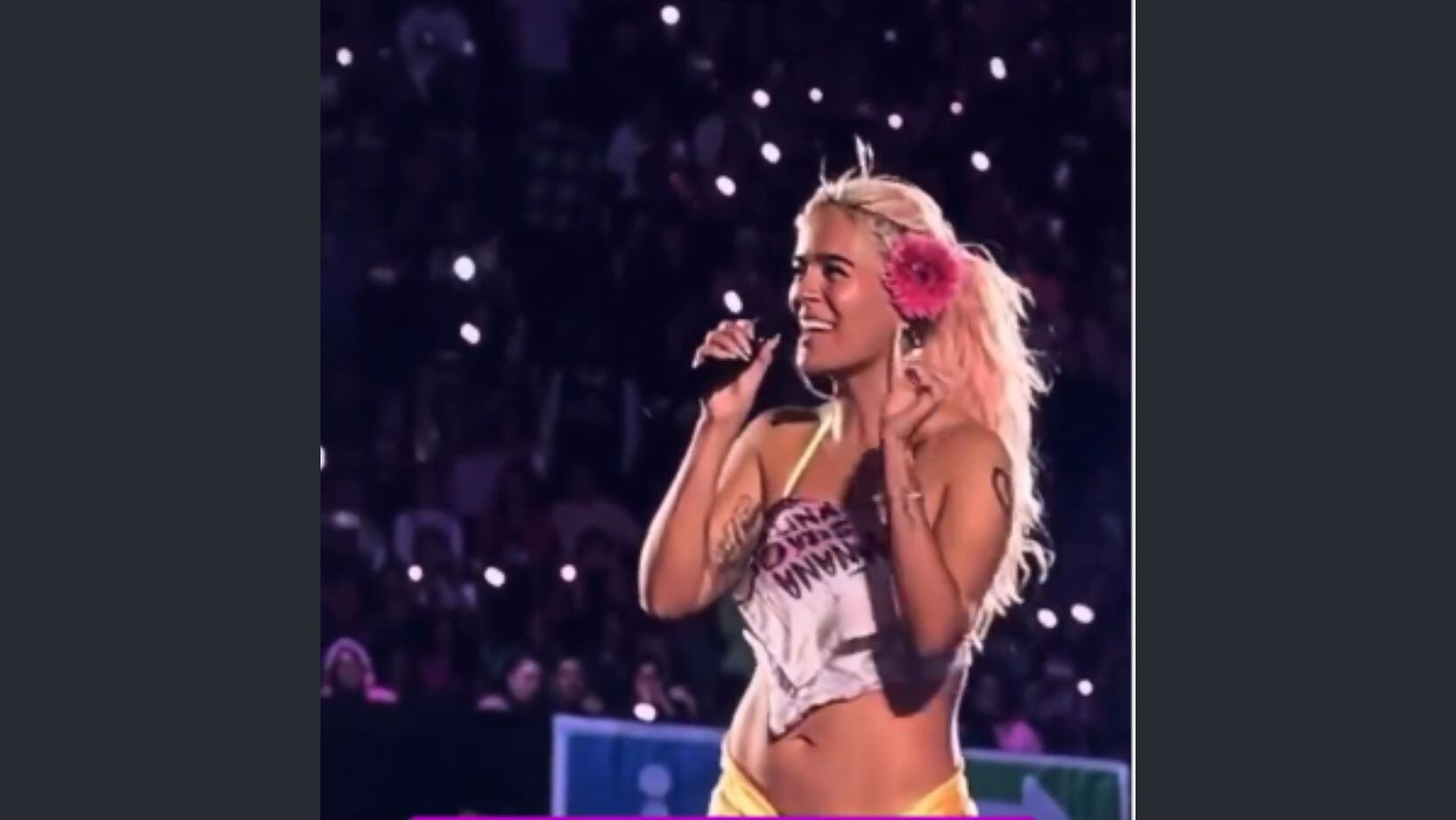 Karol G olvidó la letra de su canción en pleno concierto
Instagram @espiadeestrellas