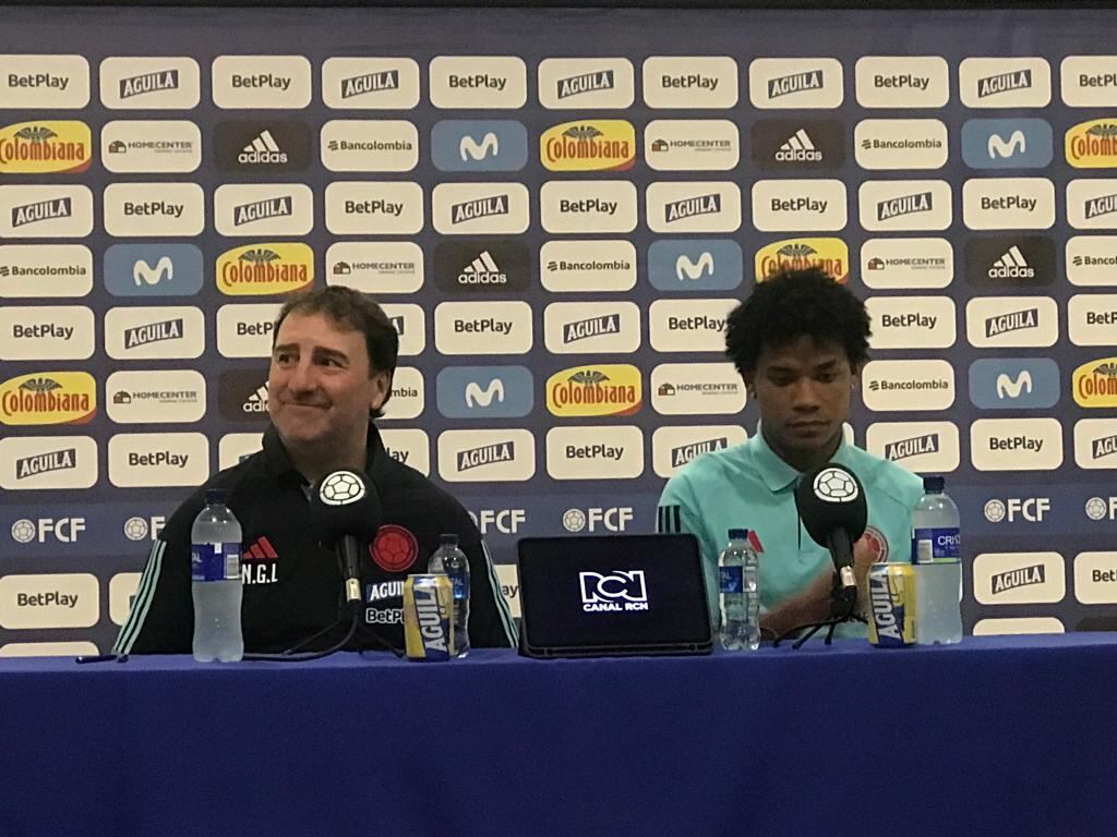 Conferencia de prensa de la Selección Colombia previo al juego ante Uruguay