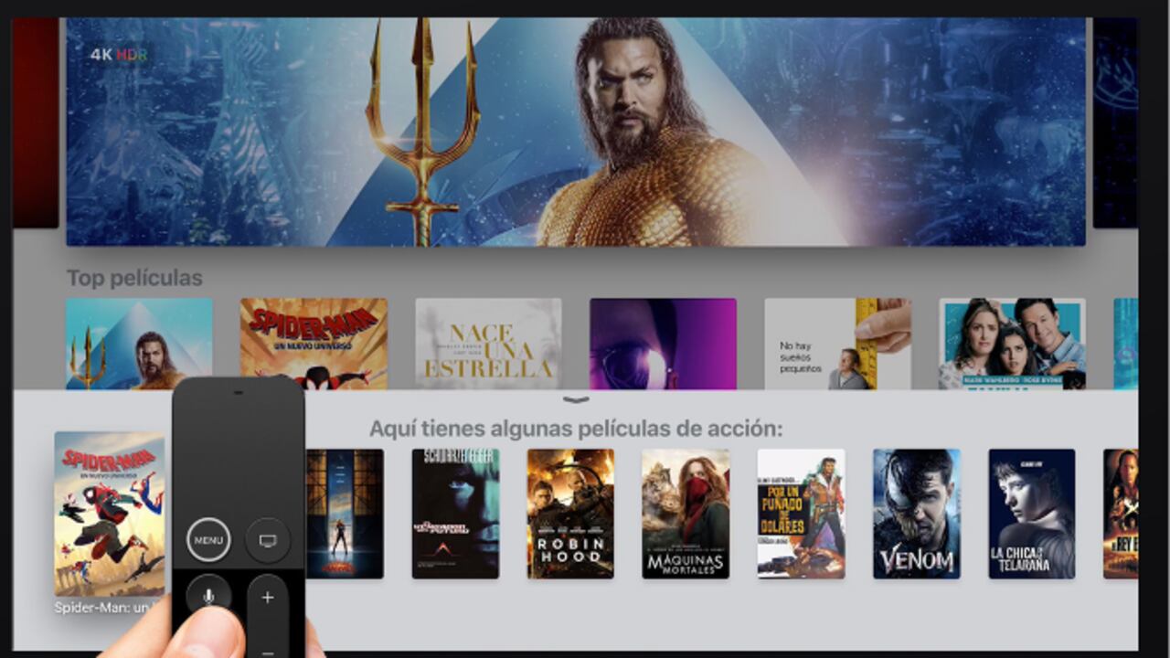 Interfaz del servicio de Apple TV+