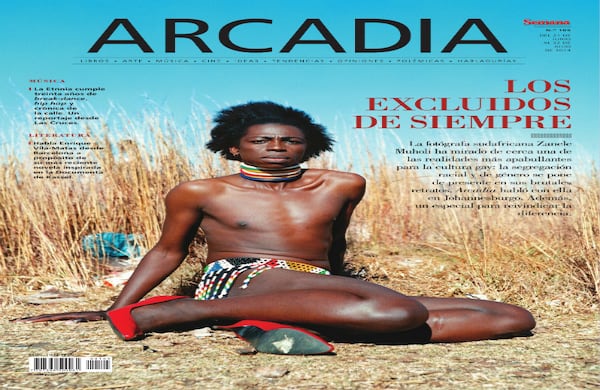 Edición de junio, 'Los excluidos de siempre': La fotógrafa sudafricana Zanele Muholi ha mirado de cerca una de las realidades más apabullantes para la cultura gay: la segregación racial y de género se pone de presente en sus brutales retratos. Arcadia habló con ella en Johannesburgo. Además, un especial para reivindicar la diferencia.
