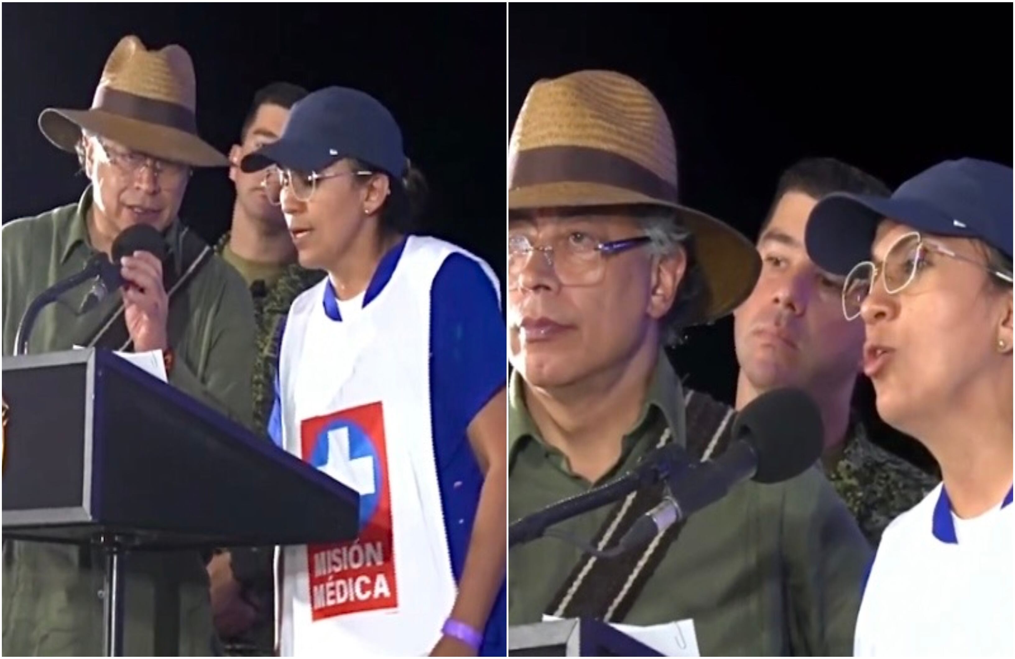 Gustavo Petro y una médica general