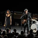 PJ Harvey y John Parish en un concierto en Irving Plaza, el 26 de marzo de 2009, en Nueva York. Foto: Gary Gershoff/WireImage for New York Post.