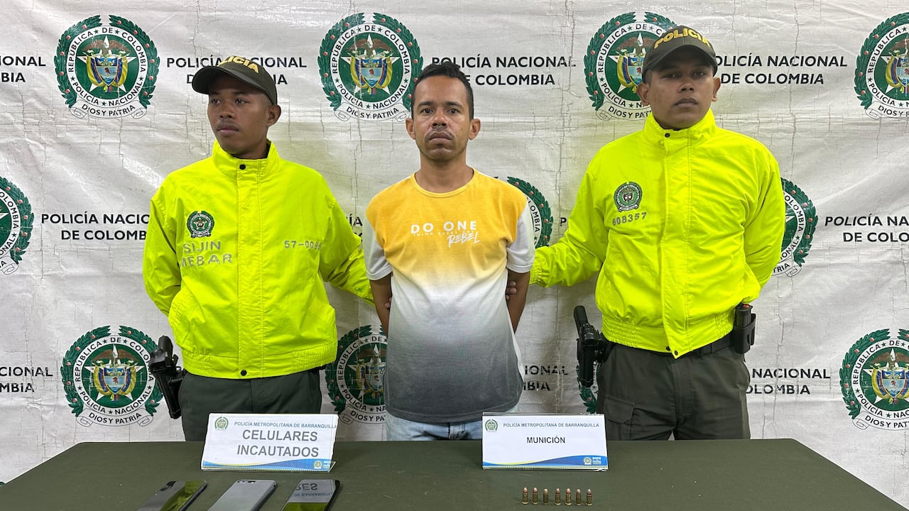 Integrante del Clan del Golfo capturado por la Policía de Barranquilla.