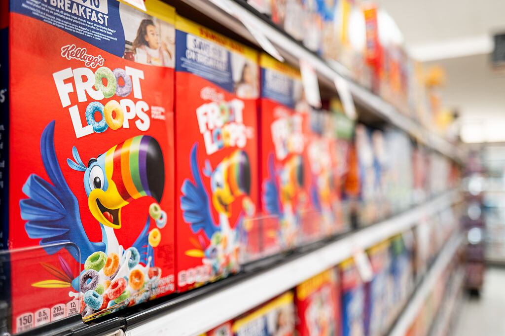 AUSTIN, TEXAS - JUNE 04: Boxes of Froot Loops sit on shelves at a Target store on June 04, 2025 in Austin, Texas. Texas Gov. Texas Senate Bill 25, a bipartisan bill in the Texas legislature, has proposed to implement warning labels on foods containing ingredients not recommended for human consumption. Ingredients include bleached flour, food dyes, sweeteners, oils and various preservatives.  (Photo by Brandon Bell/Getty Images)