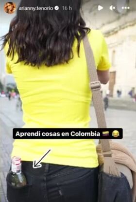 La joven estuvo en Bogotá y "aprendió cositas"