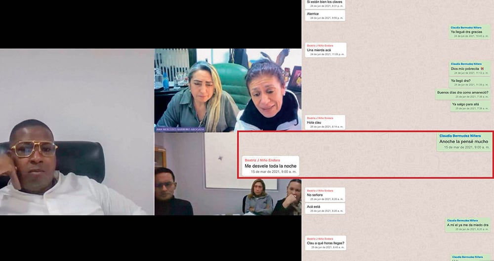 Daniel Garcés estaría manipulando el testimonio de una niñera de la pareja. Las pruebas están en los chats.