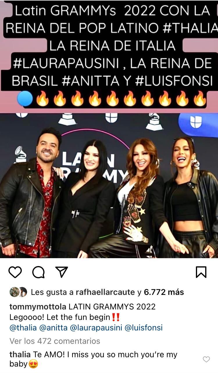 Tommy Mottola etiquetó a Thalía