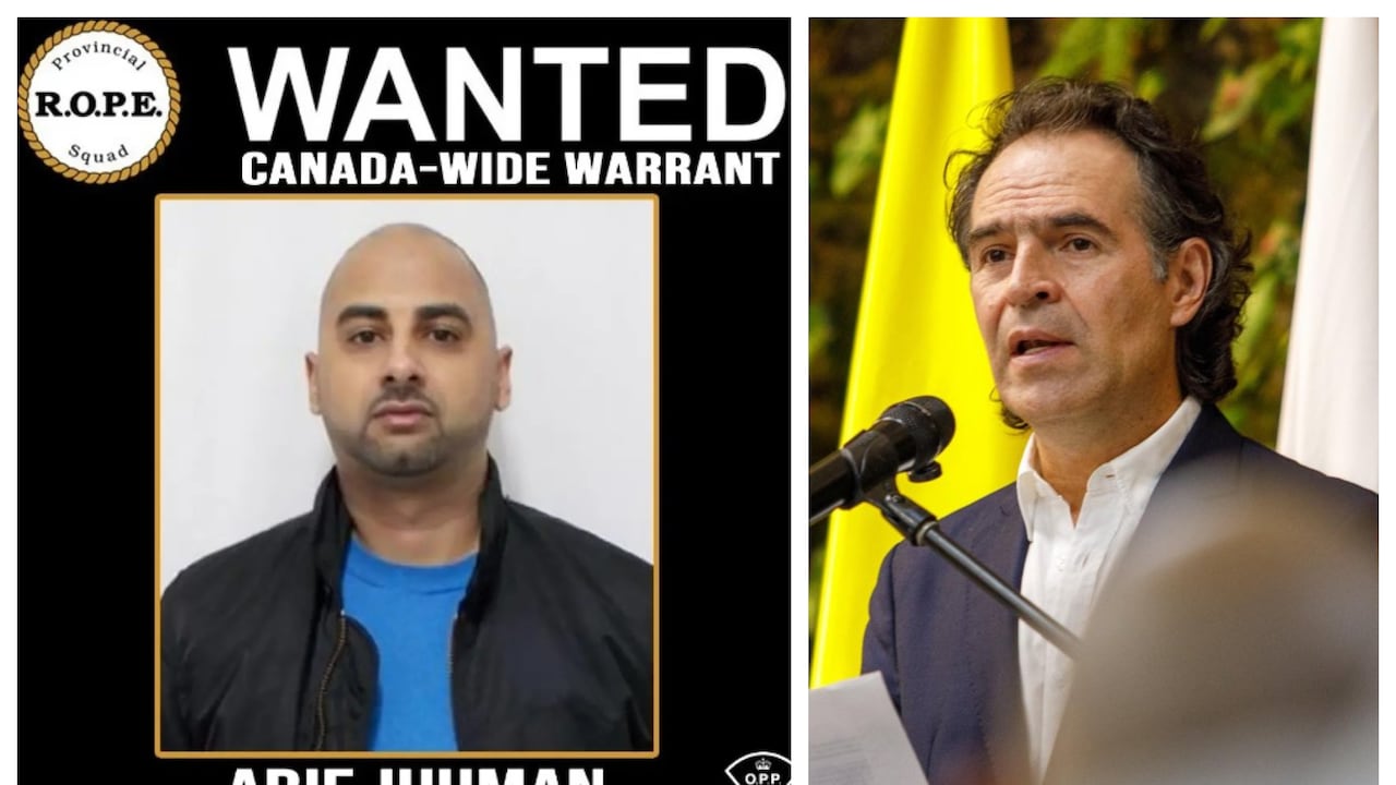 Federico Gutiérrez (derecha), alcalde de Medellín, habló sobre la captura de Arif Jhurman, canadiense buscado por tráfico de armas.