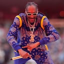 Snoop Dogg actúa durante el medio tiempo del partido de fútbol americano Super Bowl.. Foto AP/Chris O'Meara