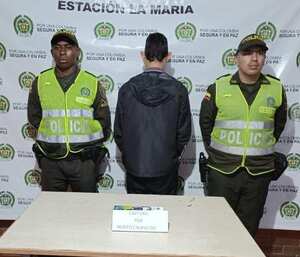 El sujeto capturado quedó a disposición de la autoridad competente.