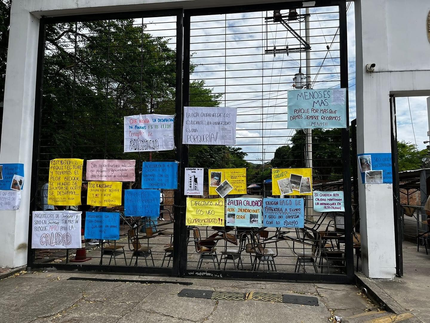 Así se encuentra la sede de Villa del Rosario.