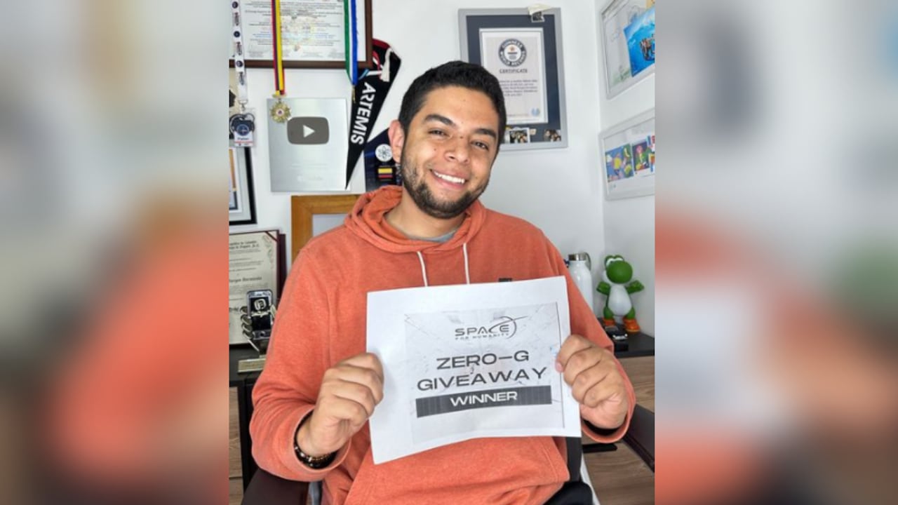 El premio que recibirá Burgos, lo llevará a vivir una 'experiencia astronauta'.