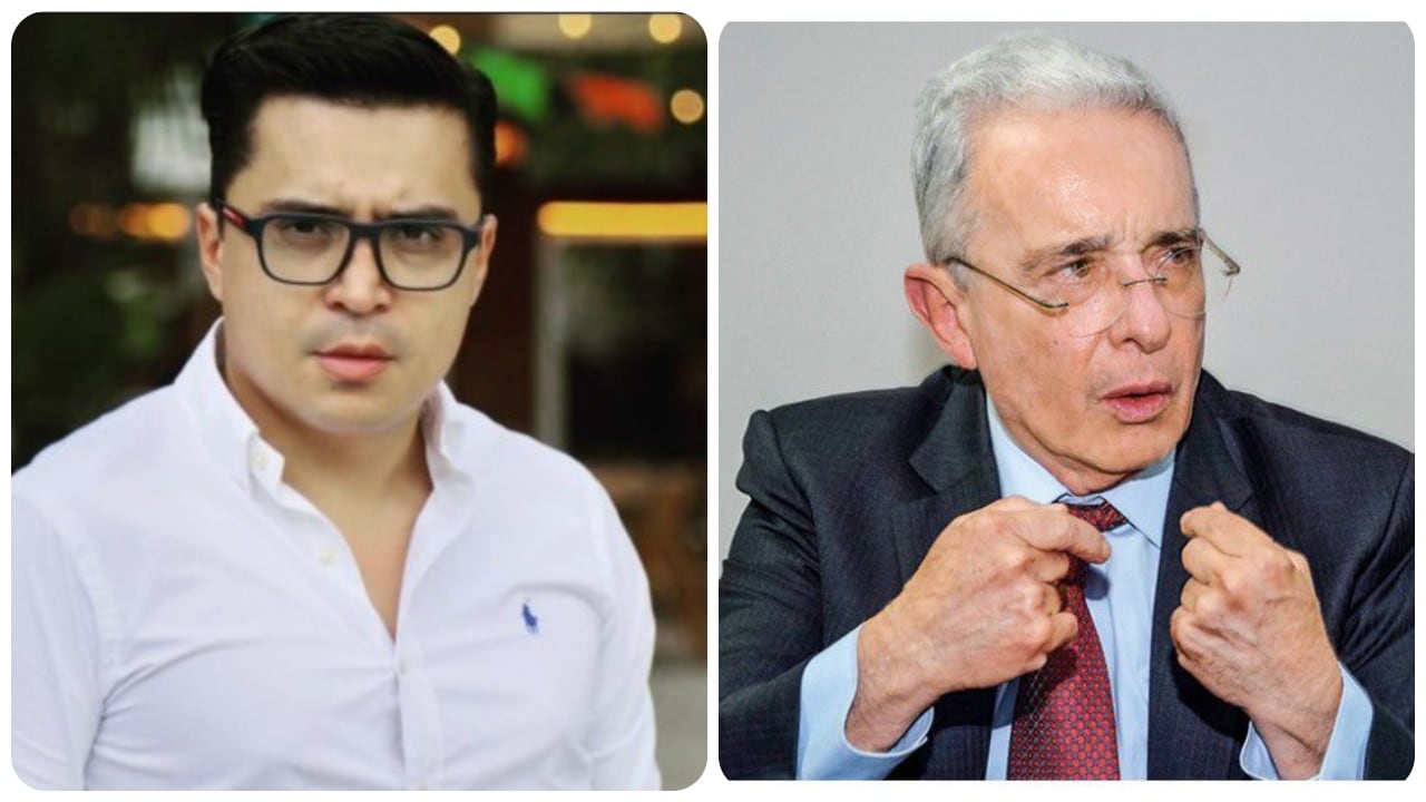 Beto Coral y Álvaro Uribe.