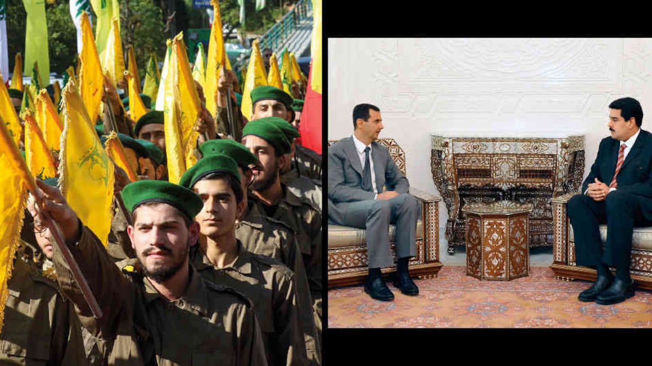 Siria, presidida por Bashar al-Assad, está en la lista de Estados patrocinadores de grupos terroristas, como Hizbulá. Las alianzas de esa dictadura con el Gobierno venezolano vienen de la época de Hugo Chávez y han continuado bajo el régimen de Nicolás Maduro.