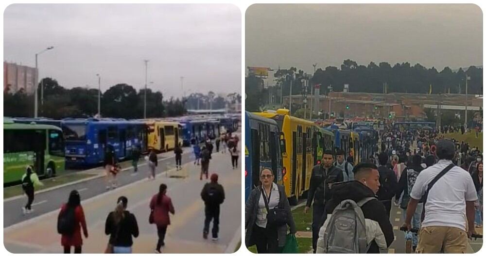 Los usuarios, desesperados, se bajan para caminar y llegar a sus lugares de destino